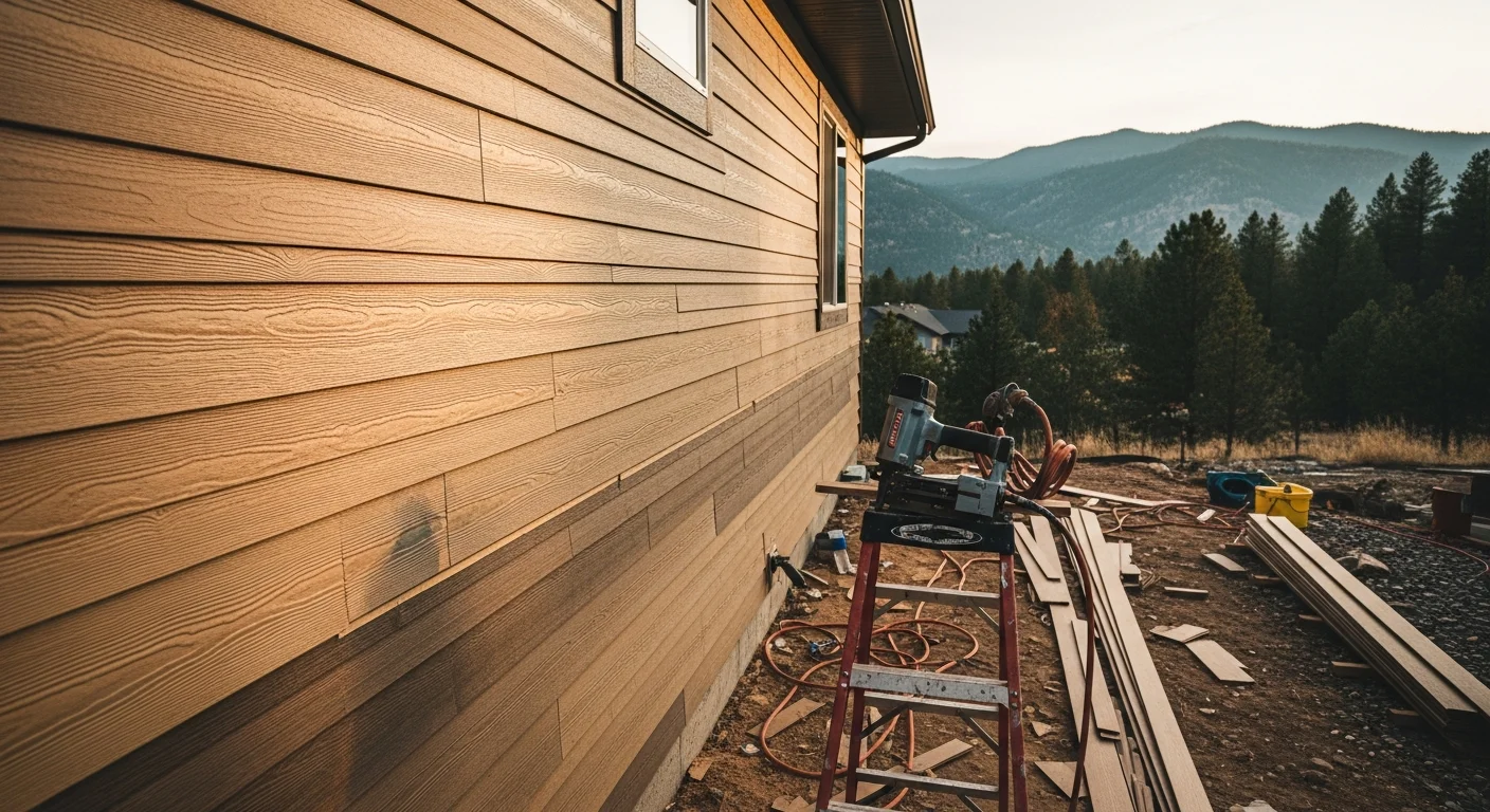 Professional siding installation and repair on residential home